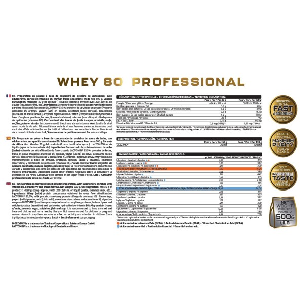 WHEY 80 PROFESSIONAL 500G
