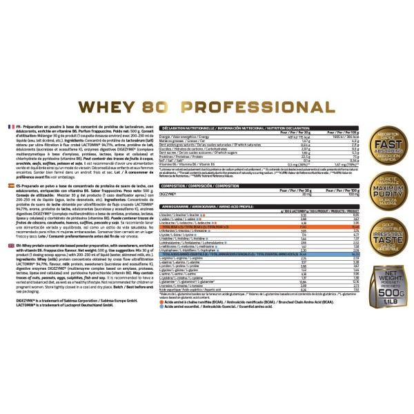 WHEY 80 PROFESSIONAL 500G
