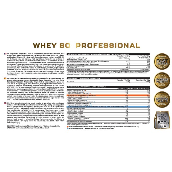 WHEY 80 PROFESSIONAL 500G
