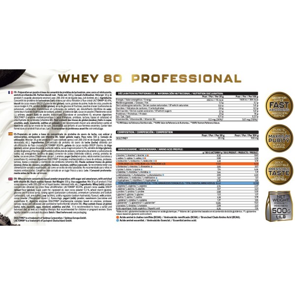 WHEY 80 PROFESSIONAL 500G