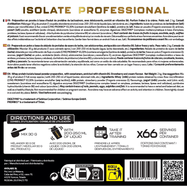 ISOLATE PROFESSIONAL 2 KG
