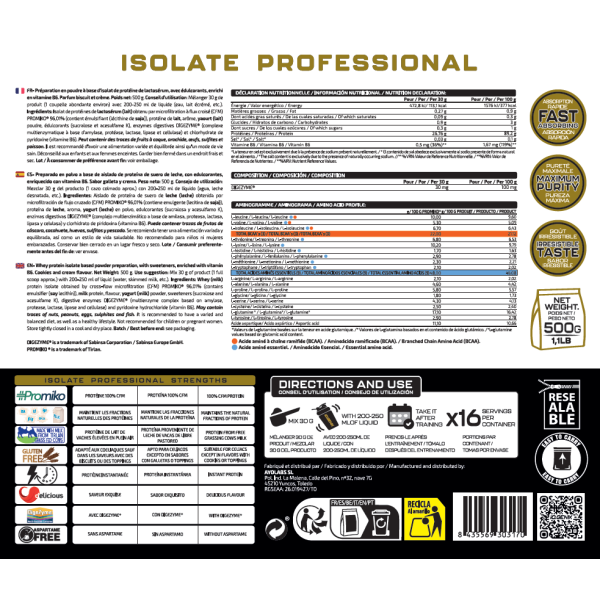 ISOLATE PROFESSIONAL 500G