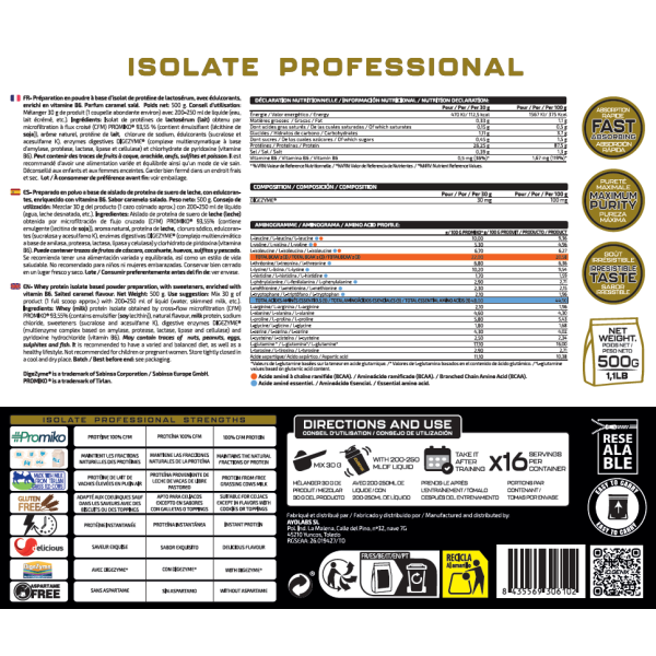 ISOLATE PROFESSIONAL 500G