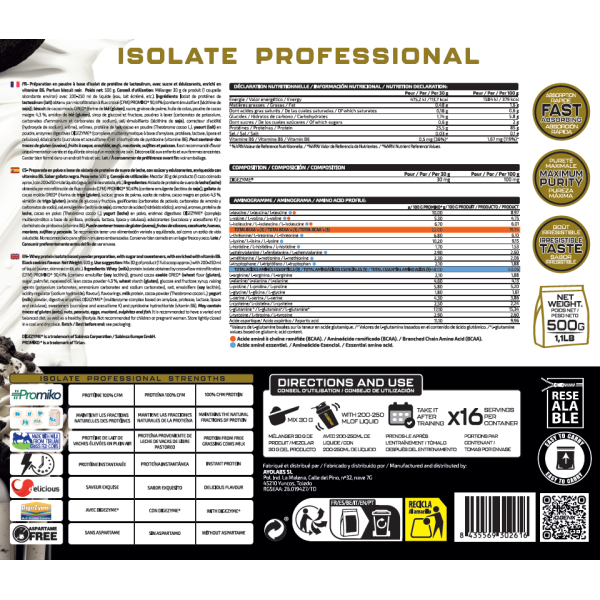ISOLATE PROFESSIONAL 500G
