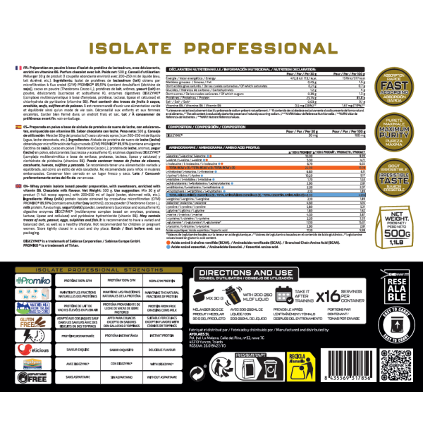 ISOLATE PROFESSIONAL 500G