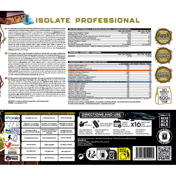 ISOLATE PROFESSIONAL 500G