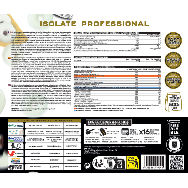 ISOLATE PROFESSIONAL 500G