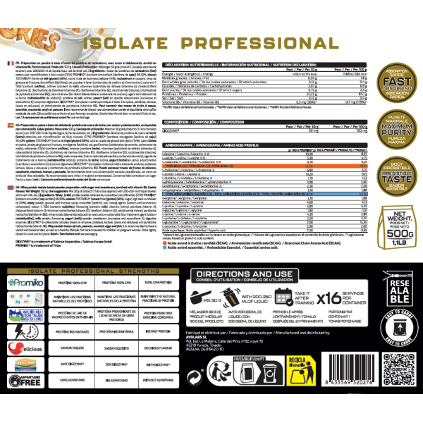 ISOLATE PROFESSIONAL 500G