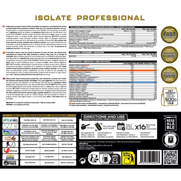 ISOLATE PROFESSIONAL 500G
