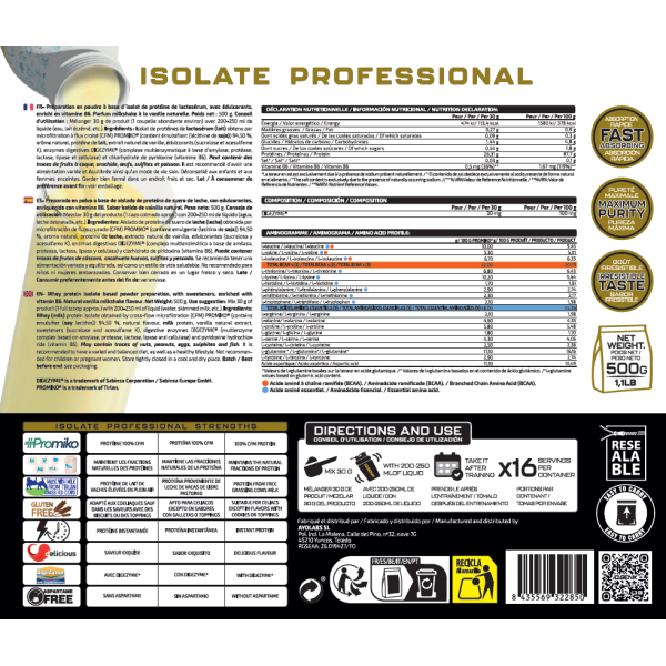 ISOLATE PROFESSIONAL 500G