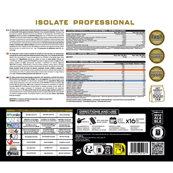ISOLATE PROFESSIONAL 500G