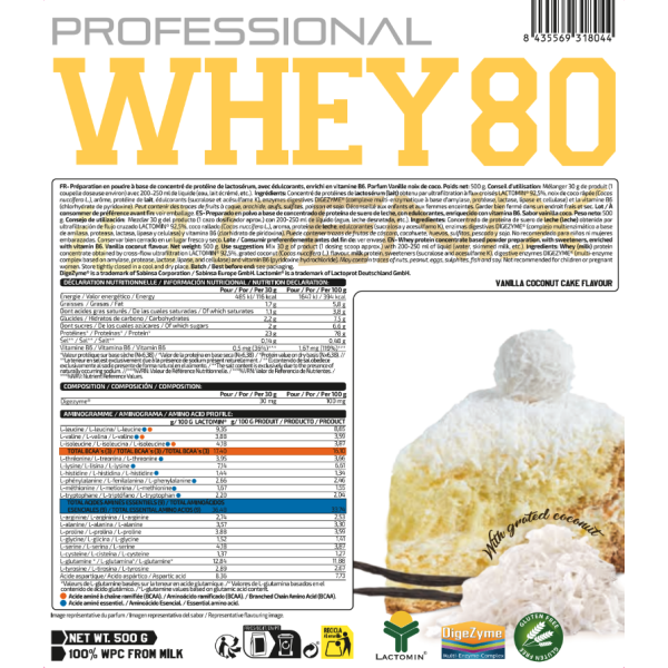 WHEY 80 PROFESSIONAL 500G
