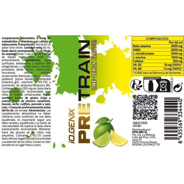 VIAL RUSSIAN ROULETTE 60ML - LEMON LIME